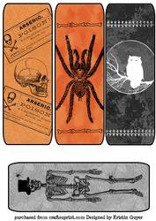 Vintage Halloween Bookmarks