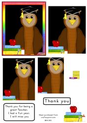 Owl Grad Teacher Thank You