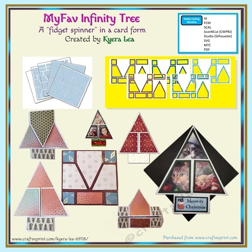 MyFav Infinity Tree (Machine Cutting Files with Bonus PNG files)