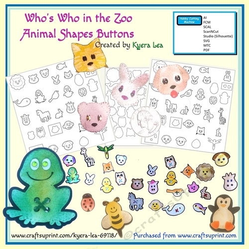 Whos Who at the Zoo?  (Machine Cutting File)