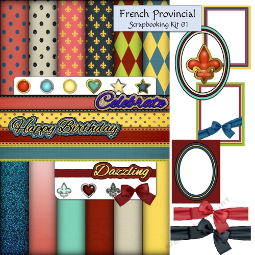 MyFav French Provincial Scrapbooking Kit 1
