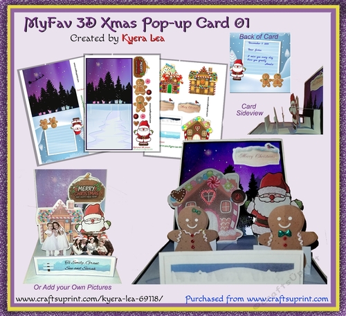 MyFav 3D Xmas Pop-Up Card 01