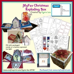 MyFav Christmas Exploding Box (Machine Cutting File)
