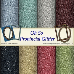 Oh So Provincial Glitter Paper Kit