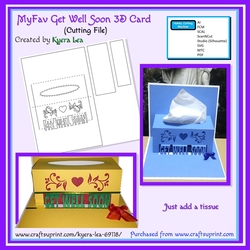 MyFav Get Well Soon 3D Pop-up Card Insert