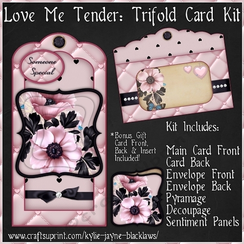 Love Me Tender - Trifold Card Kit