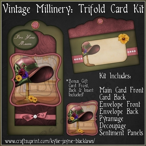 Vintage Millinery - Trifold Card Kit