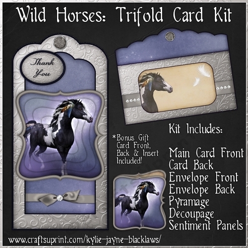 Wild Horses - Trifold Card Kit