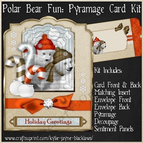 Polar Bear Fun - Pyramage Card Kit