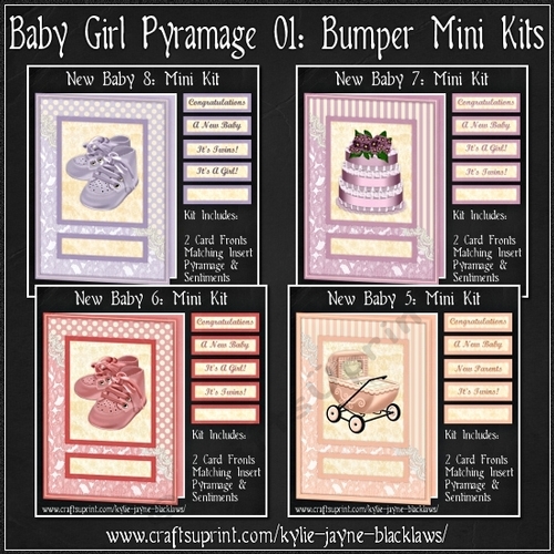 Baby Girl Pyramage 01 - Bumper Mini Kit