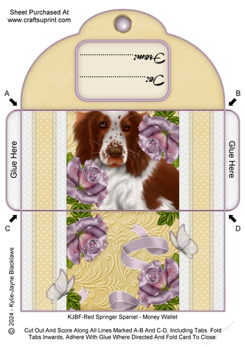 Red Springer Spaniel - Money Wallet
