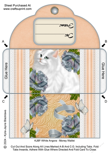 White Angora - Money Wallet