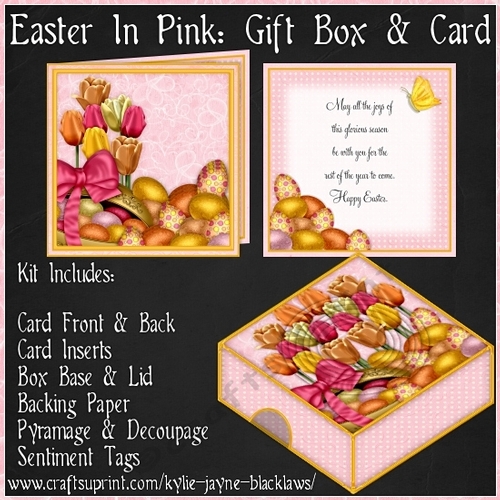 Easter In Pink - Gift Box and Card