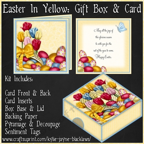 Easter In Yellow - Gift Box and Card
