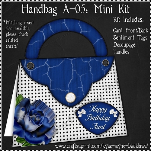 Handbag A-05 - Shaped Decoupage Mini Kit