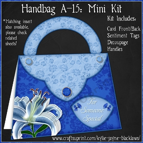 Handbag A-15 - Shaped Decoupage Mini Kit