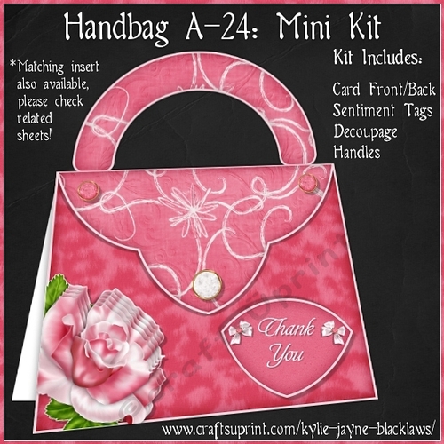 Handbag A-24 - Shaped Decoupage Mini Kit
