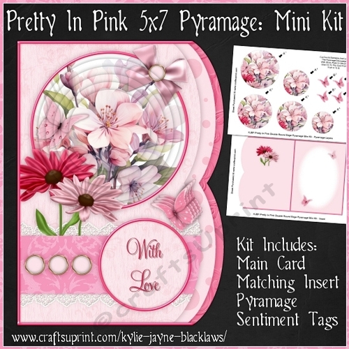 Pretty In Pink - Double Rounded Edge Card Mini Kit