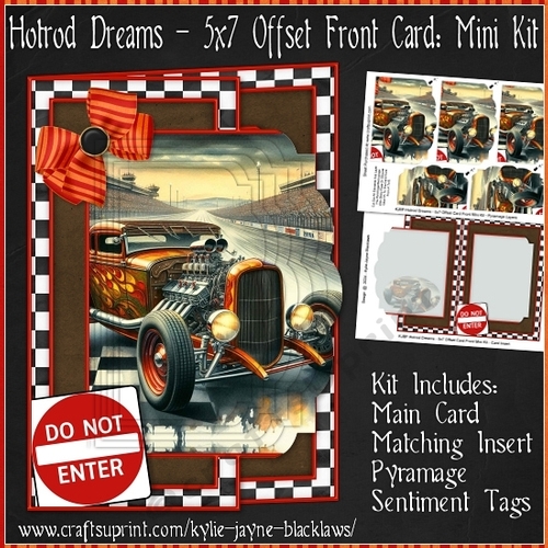 Hotrod Dreams - 5x7 Offset Front Card Mini Kit