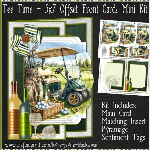 Tee Time - 5x7 Offset Front Card Mini Kit