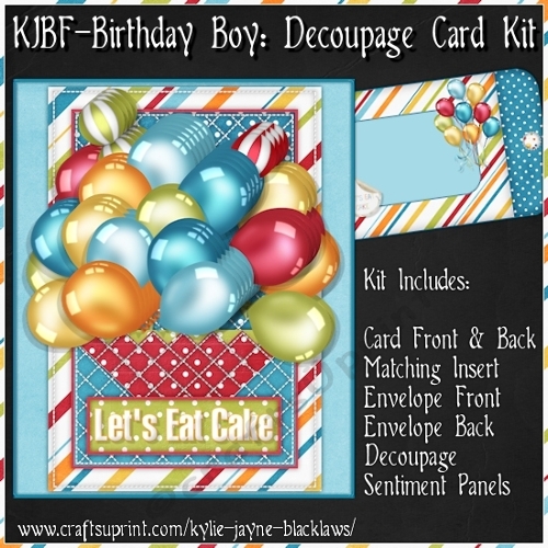 Birthday Boy - Decoupage Card Kit
