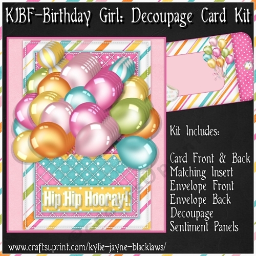 Birthday Girl - Decoupage Card Kit