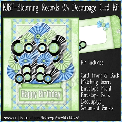 Blooming Records 03 - Decoupage Card Kit