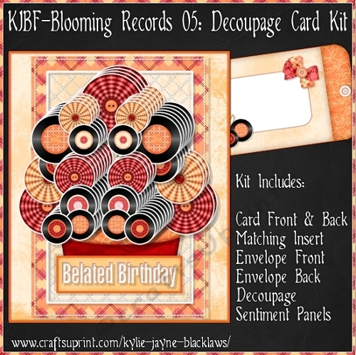 Blooming Records 05 - Decoupage Card Kit