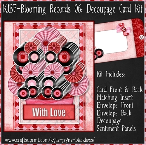 Blooming Records 06 - Decoupage Card Kit