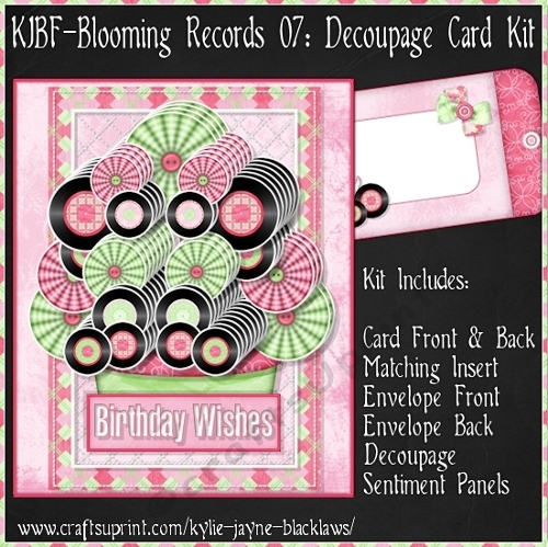 Blooming Records 07 - Decoupage Card Kit