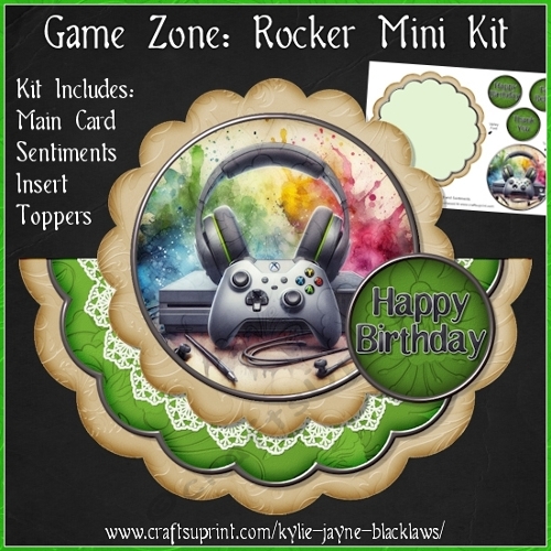 Game Zone - Scalloped Rocker Card - Mini Kit