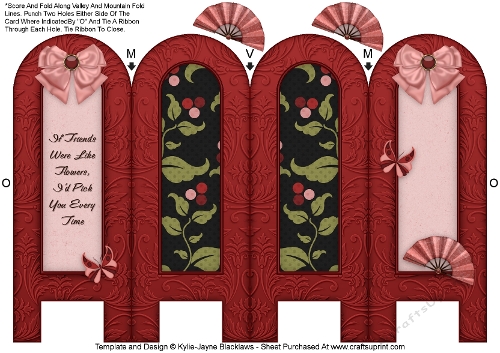Cherry Bomb - Friends - Folded Screen Card