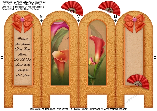 Hot Callas - Mothers - Folded Screen Card