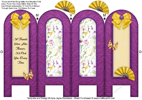 In Bloom - Friends - Folded Screen Card
