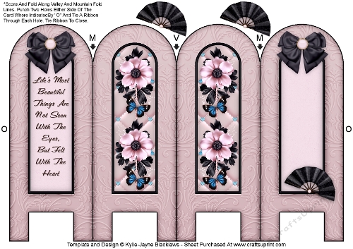 Love Me Tender - Beautiful - Folded Screen Card