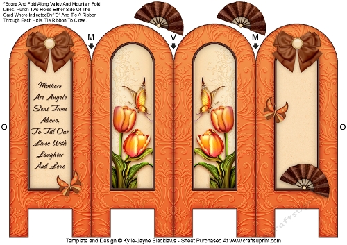 Touch Of Spring - Mothers - Folded Screen Card