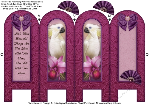 Tropique - Beautiful - Folded Screen Card