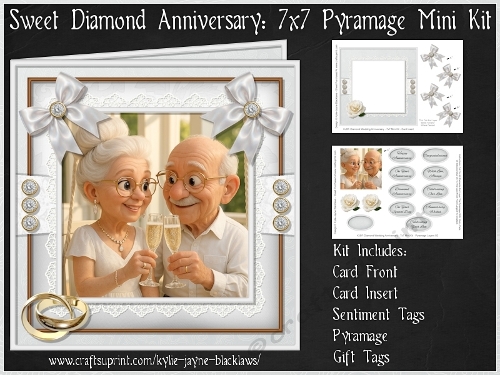 Sweet Diamond Anniversary - 7x7 Pyramage Mini Kit