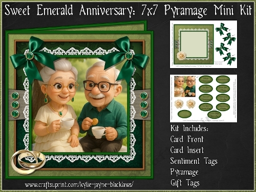 Sweet Emerald Anniversary - 7x7 Pyramage Mini Kit