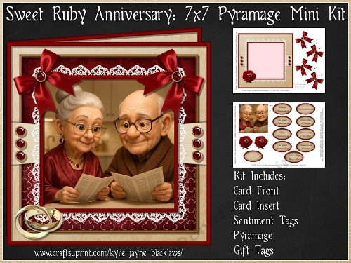Sweet Ruby Anniversary - 7x7 Pyramage Mini Kit