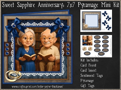 Sweet Sapphire Anniversary - 7x7 Pyramage Mini Kit
