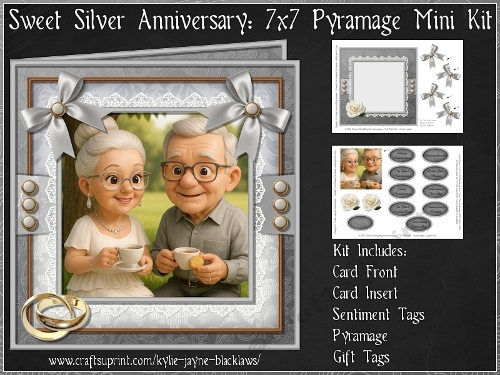 Sweet Silver Anniversary - 7x7 Pyramage Mini Kit