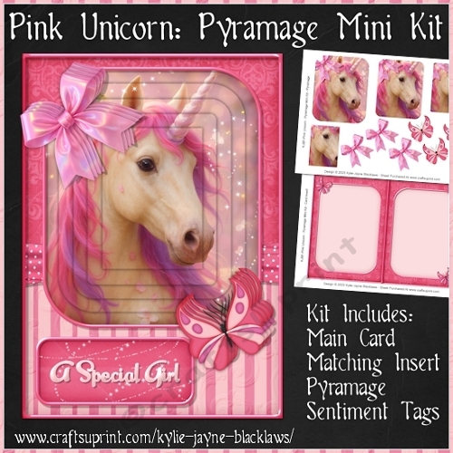 Pink Unicorn - 5x7 Pyramage Mini Kit