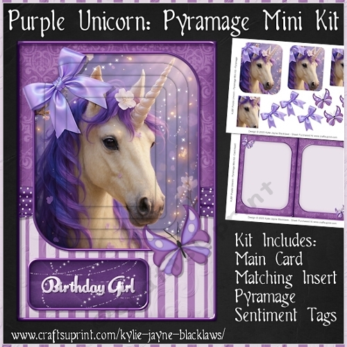 Purple Unicorn - 5x7 Pyramage Mini Kit