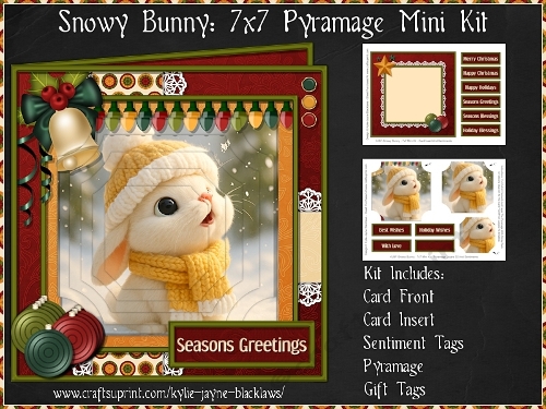 Snowy Bunny - 7x7 Pyramage Mini Kit