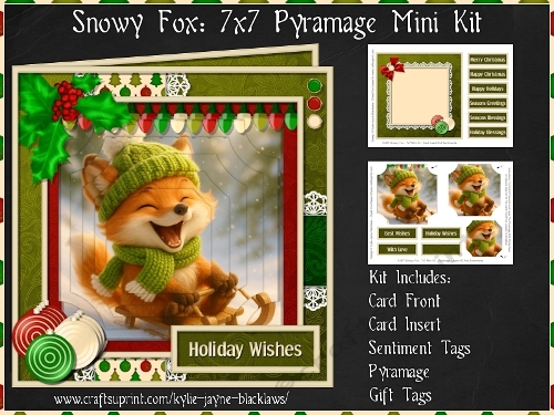 Snowy Fox - 7x7 Pyramage Mini Kit