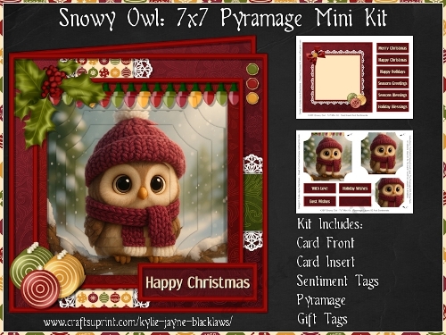 Snowy Owl - 7x7 Pyramage Mini Kit