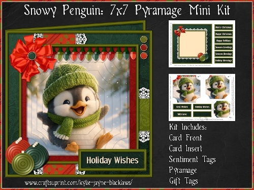 Snowy Penguin - 7x7 Pyramage Mini Kit
