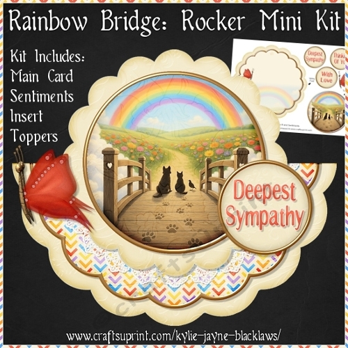 Rainbow Bridge - Scalloped Rocker Card - Mini Kit