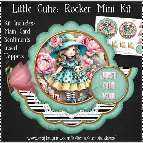 Little Cutie - Scalloped Rocker Card - Mini Kit